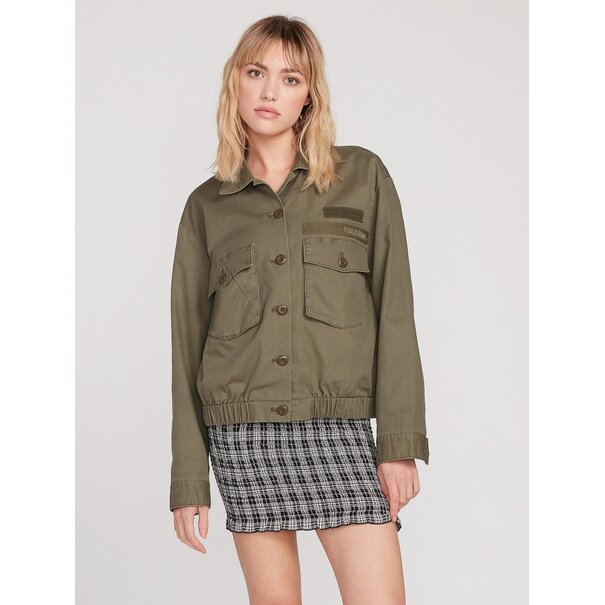 Volcom Army Whaler Jacket - Army Green Combo