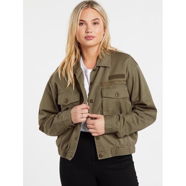 Volcom Army Whaler Jacket - Army Green Combo