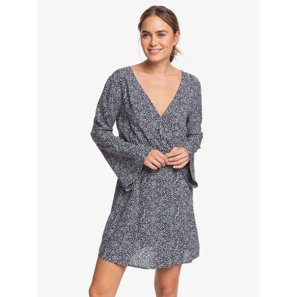 ROXY Blind Dreams Long Sleeve Dress / Indigo Chaos