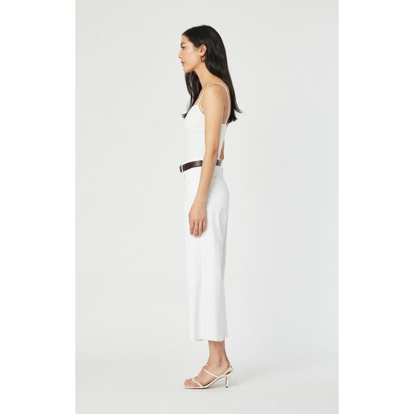 MAVI Bodrum in Off-White Stretch Wide Leg Jeans