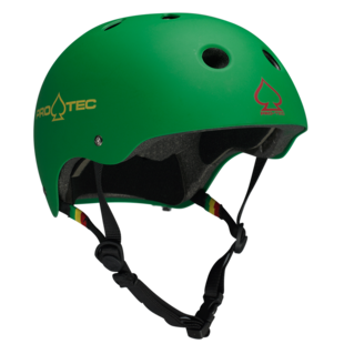 Classic Certified Skateboard Helmet - Matte Rasta Green