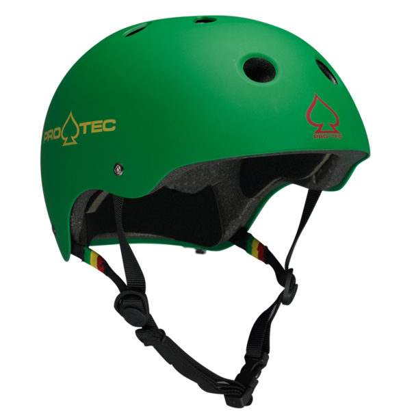 Pro-Tec Classic Certified Skateboard Helmet - Matte Rasta Green