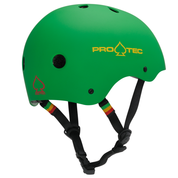 Pro-Tech Classic Certified Skateboard Helmet - Matte Rasta Green