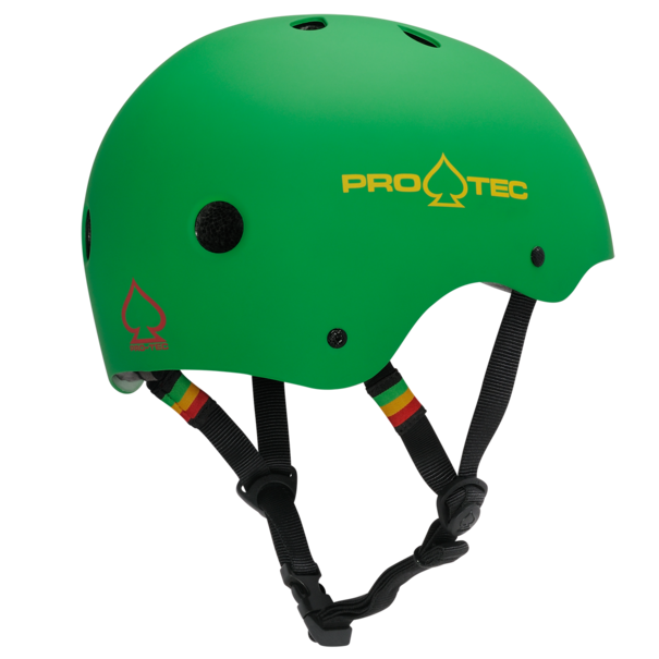 Pro-Tec Classic Certified Skateboard Helmet - Matte Rasta Green