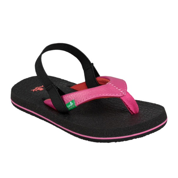 Sanuk Kid's Yoga Mat Sandals - Hot Pink Red