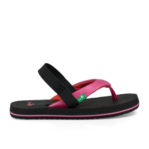 Sanuk Kid's Yoga Mat Sandals - Hot Pink Red