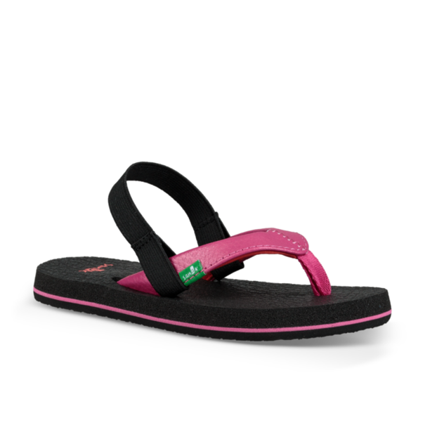 Sanuk Kid's Yoga Mat Sandals - Hot Pink Red