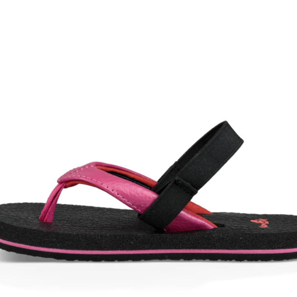 Sanuk Kid's Yoga Mat Sandals - Hot Pink Red