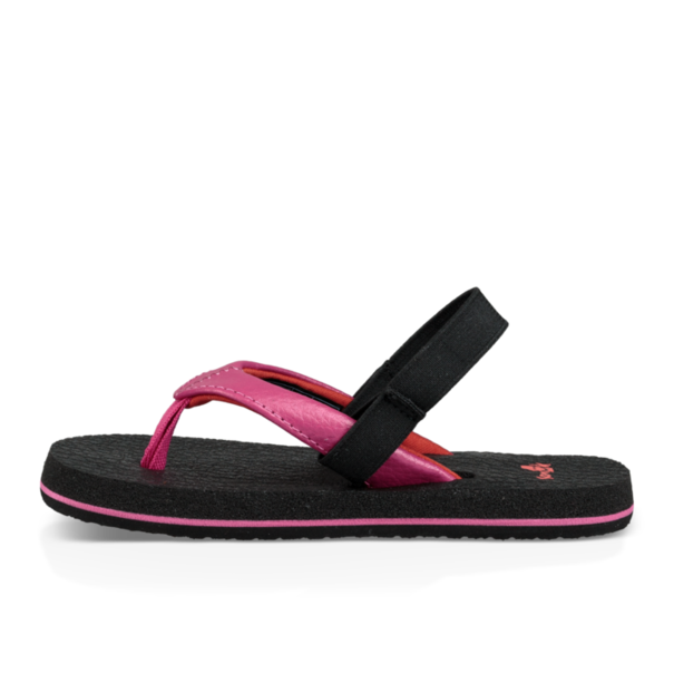 Sanuk Kid's Yoga Mat Sandals - Hot Pink Red