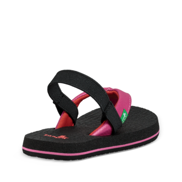 Sanuk Kid's Yoga Mat Sandals - Hot Pink Red