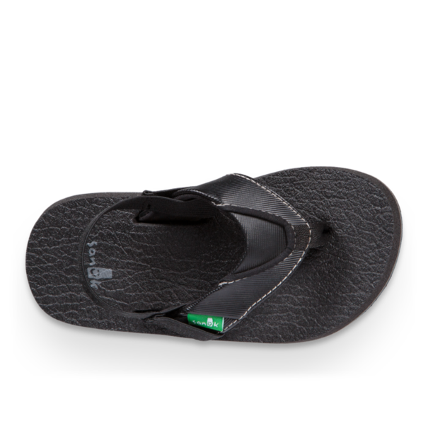 Sanuk Toddler Root Beer Cozy Sandals - Black