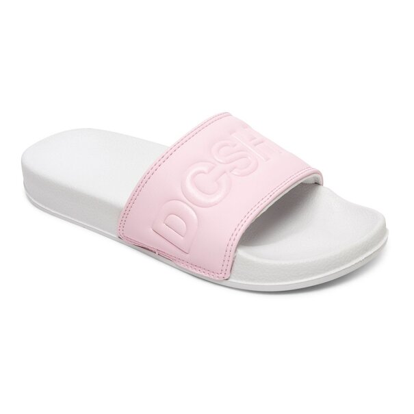DC Shoes Kids DC Slider Sandals - Grey Pink