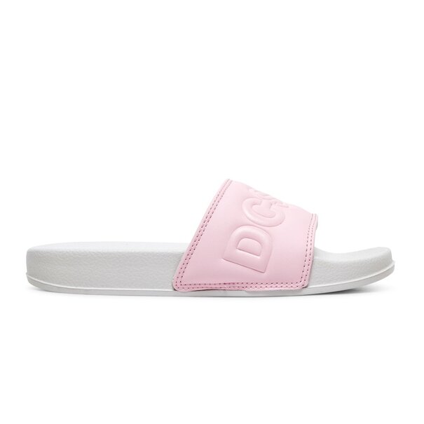 DC Shoes Kids DC Slider Sandals - Grey Pink
