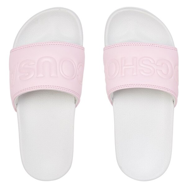 DC Shoes Kids DC Slider Sandals - Grey Pink