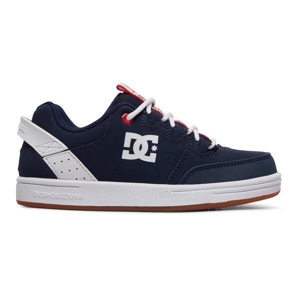 DC Shoes Kids Syntax Skate Shoes - Navy Red