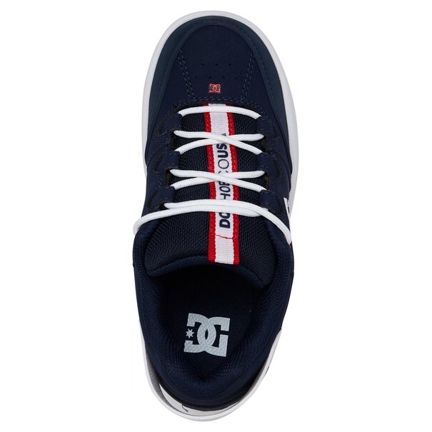 DC Shoes Kids Syntax Skate Shoes - Navy Red