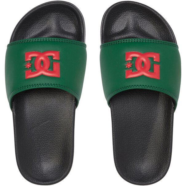 DC Shoes Kids DC Slider Sandals - Green Black