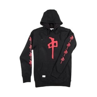 Chung Sleeve Hoodie - Black/Red