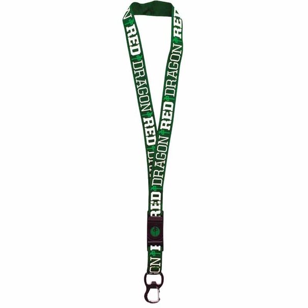 Red Dragon Apparel Lanyard - Forest Green/White/Kelly Green