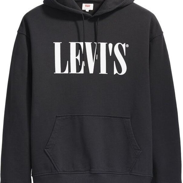Levi Strauss & Co. Relaxed Graphic Hoodie 90's Serif - Black