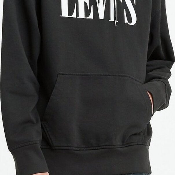 Levi Strauss & Co. Relaxed Graphic Hoodie 90's Serif - Black