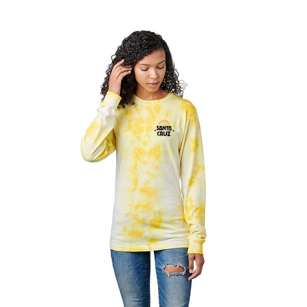 Santa Cruz Skateboards Hand Mural Long Sleeve T-Shirt - Yellow