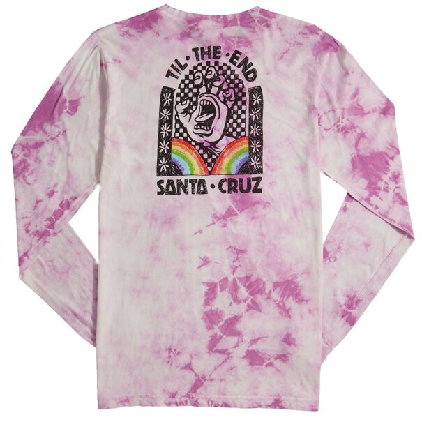 Santa Cruz Skateboards Hand Mural Long Sleeve T-Shirt - Lilac