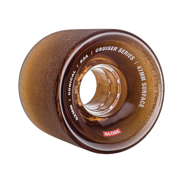 GLOBE Conical Cruiser 62mm Skateboard Wheels - Clear Coffee