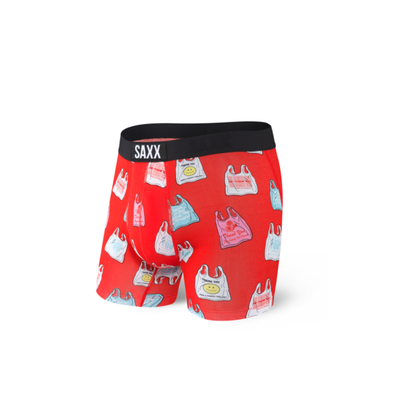SAXX Underwear Saxx Vibe Boxer Brief-Red NO Thanks- NTR