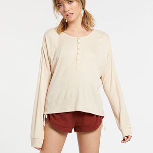 Volcom Lived In Lounge Lil Thermal Longsleeved- Sand