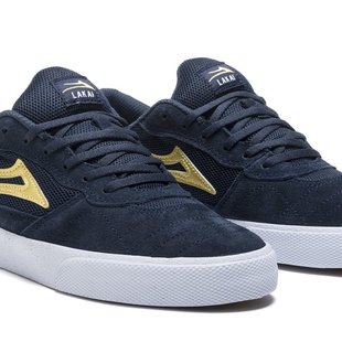 Cambridge Navy/Gold Suede Skate Shoes