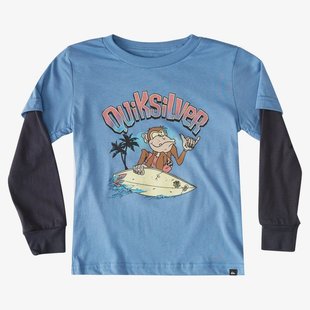 Boy's Champ Chimp Tee / Blue Yonder