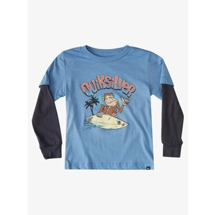 Boy's Champ Chimp Tee / Blue Yonder