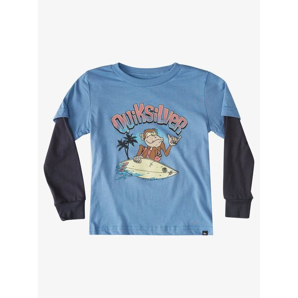 QUIKSILVER Boy's 2-7 Champ Chimp Tee - Blue Yonder