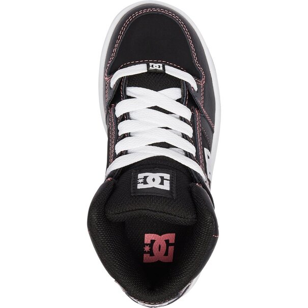 DC Shoes Kid's Pure Hi High-Top Shoes - Blk/Blk/Pink