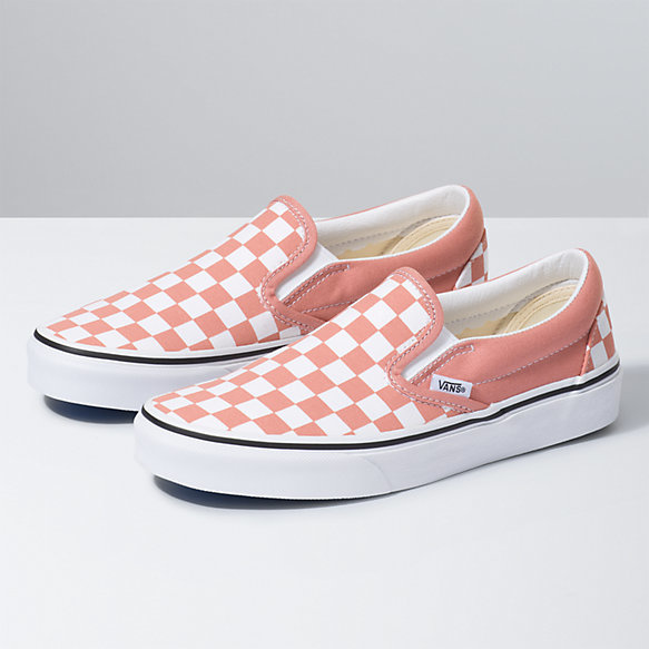 rose vans slip ons