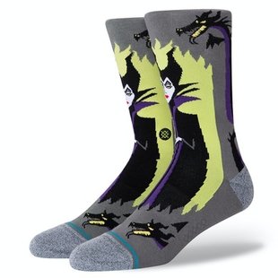 Disney Maleficent Crew Socks / Maleficent Grey