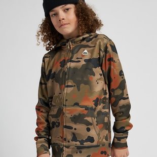 Kids' Oak Full-Zip Hoodie / Kelp Birch Camo