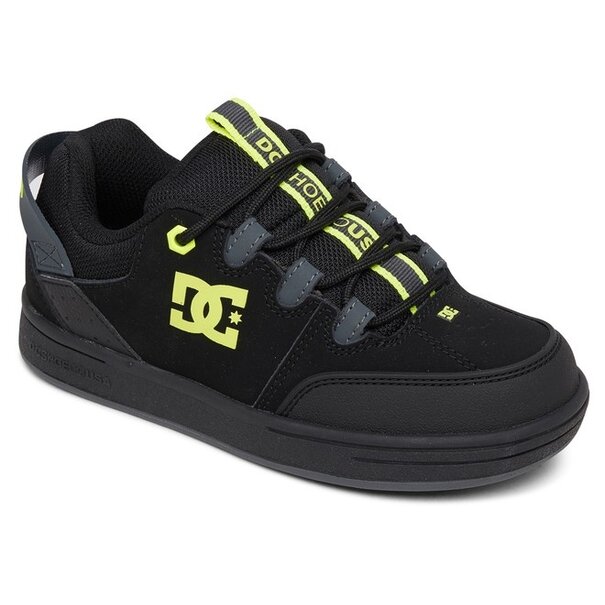 DC Shoes DC Kid's Syntax Shoes - Black/Grey/Yellow