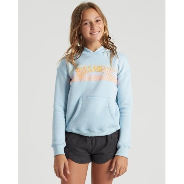 BILLABONG Girls Heritage Stripe Hoodie- Vista Blue