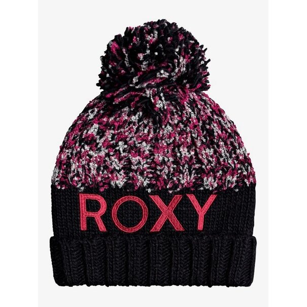 ROXY Girl's Alyeska Pom-Pom Beanie Blk