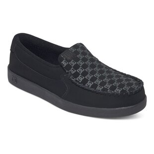 DC Villain Leather Slip-On Shoes- BlkO.