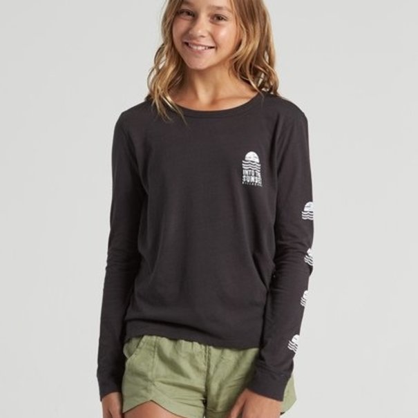 BILLABONG Billabong Girls' Into The Sunset LS: Off Blk