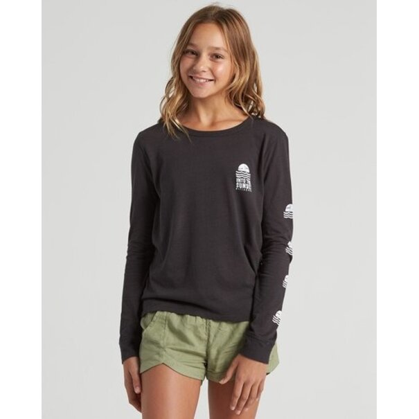 BILLABONG Billabong Girls' Into The Sunset LS: Off Blk