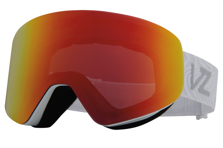 Von Zipper Encore Snow Goggles White W/ Yellow/Red Lens