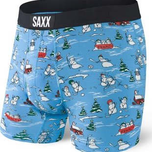 Saxx Vibe Boxer Brief-Blue Plucking Awesome