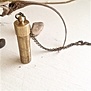 Capsule Brass Canister Pendant Necklace