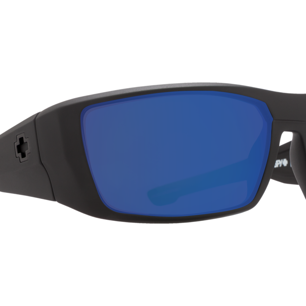 Spy Optics Dirk Matte Black With HD Plus Bronze Polarized Blue Spectra Mirror Lenses