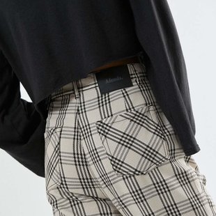 Shelby Starfield Plaid Pant / Black and Bone