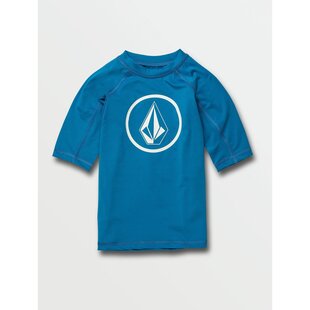 Volcom Toddler Boys Lido Solid S/S Tee-True Blue